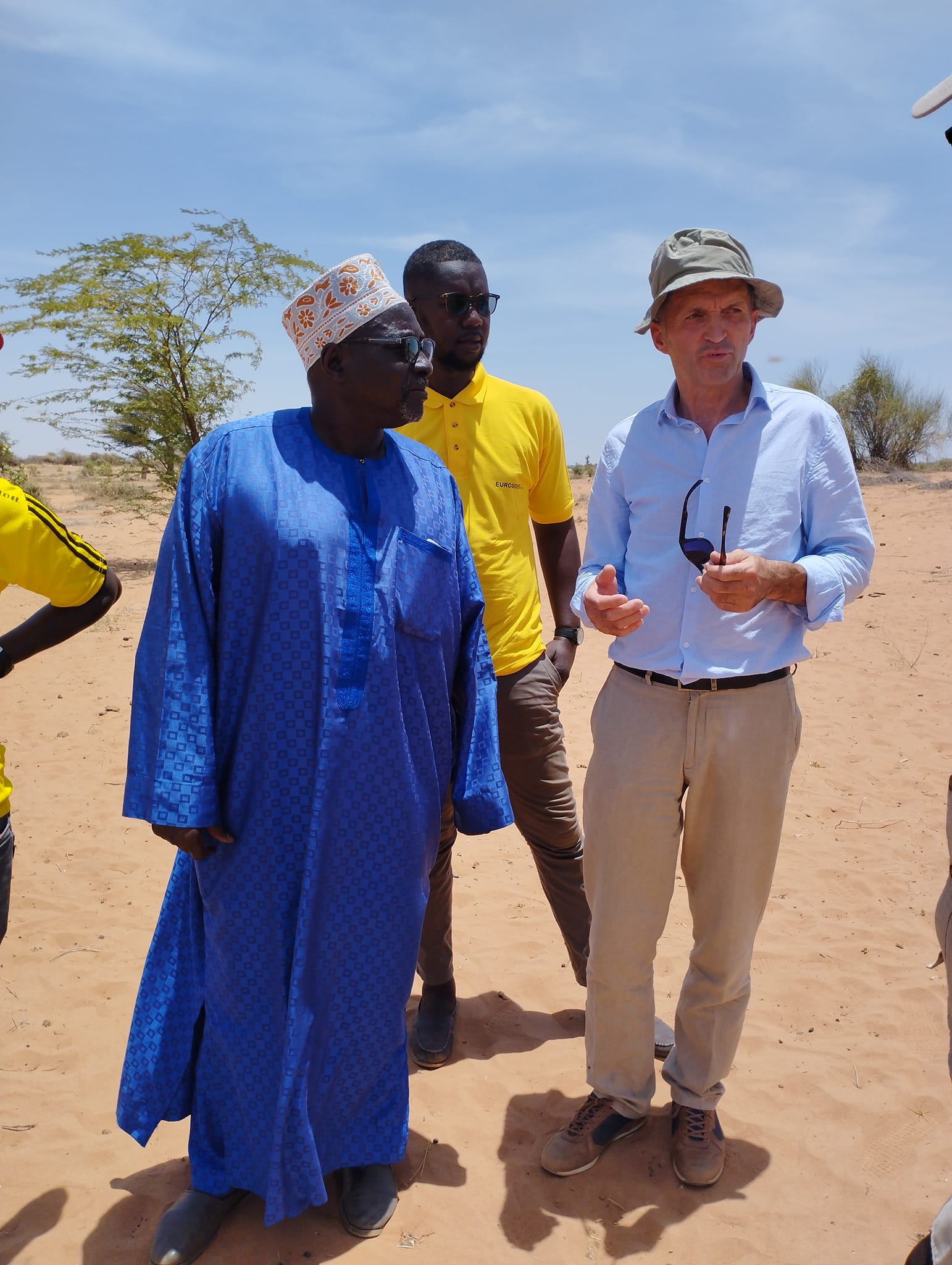 Visite de terrain du bassin d’infiltration