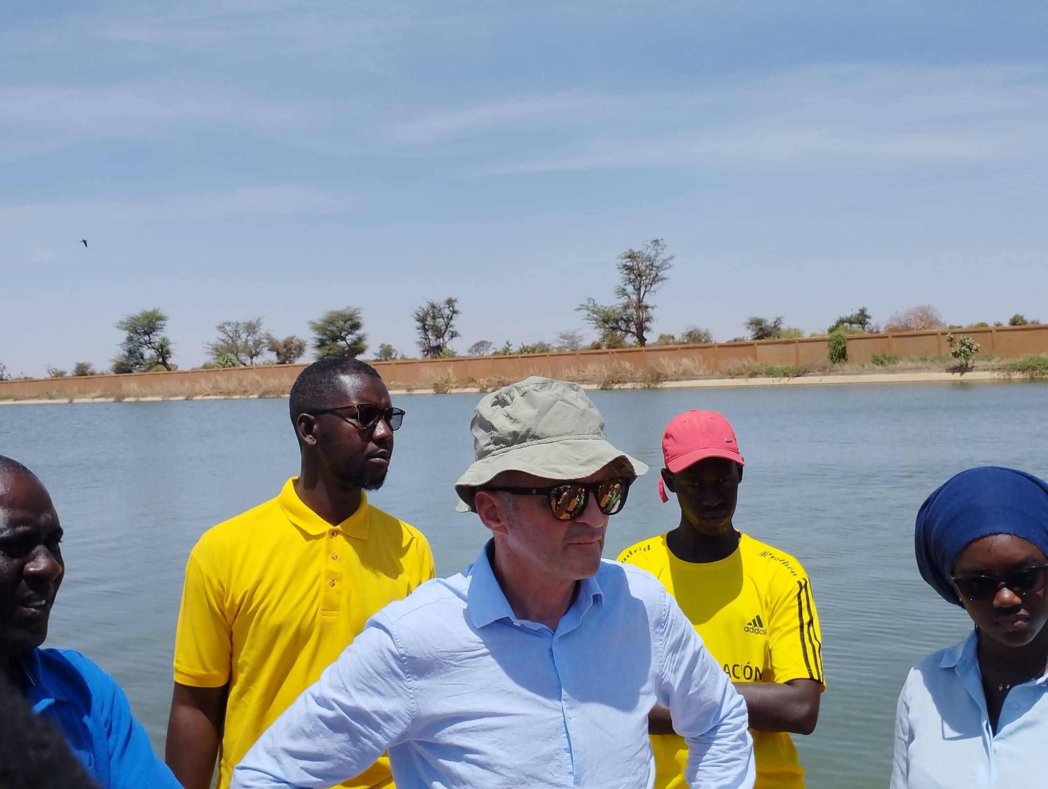 Visite de terrain du bassin d’infiltration