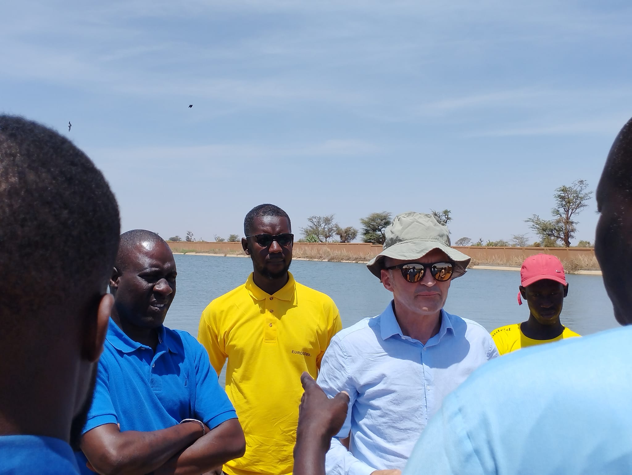 Visite de terrain du bassin d’infiltration