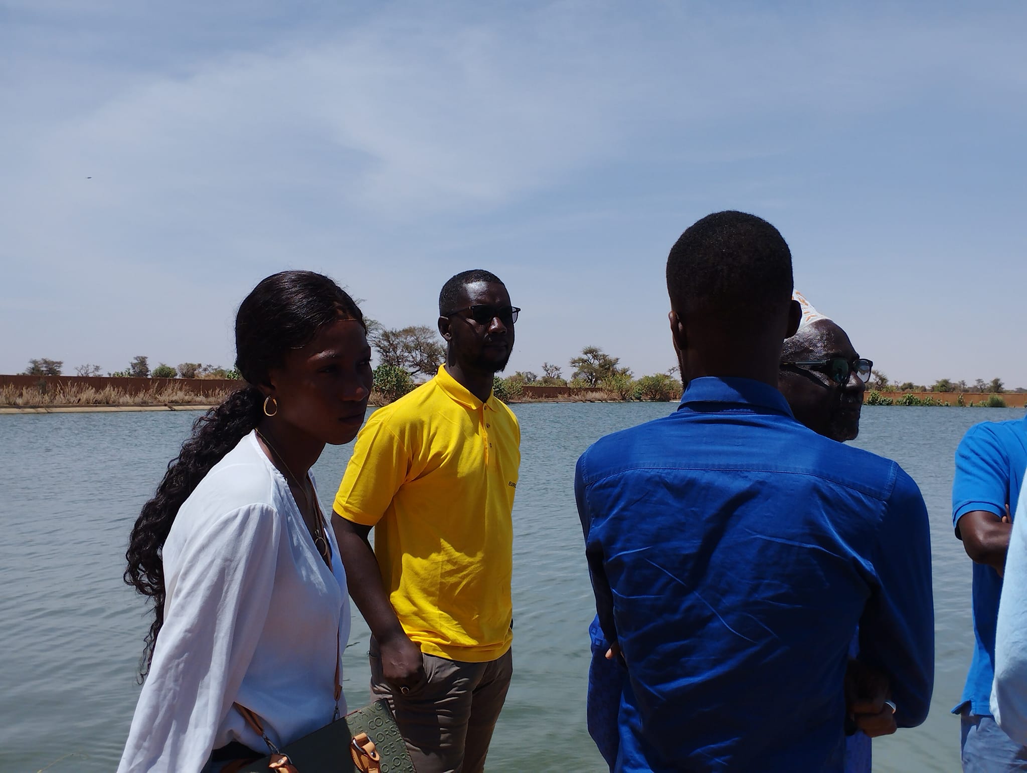 Visite de terrain du bassin d’infiltration