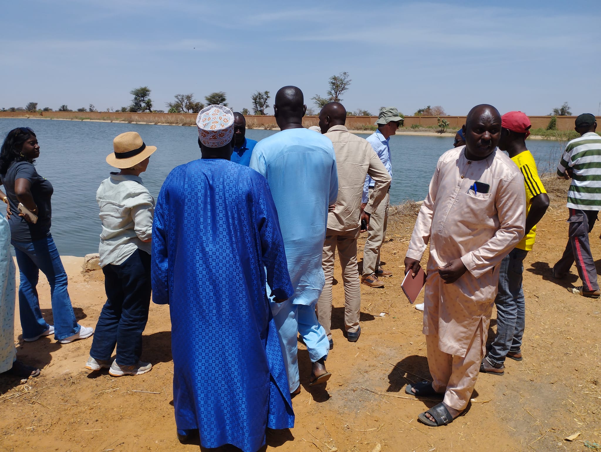 Visite de terrain du bassin d’infiltration