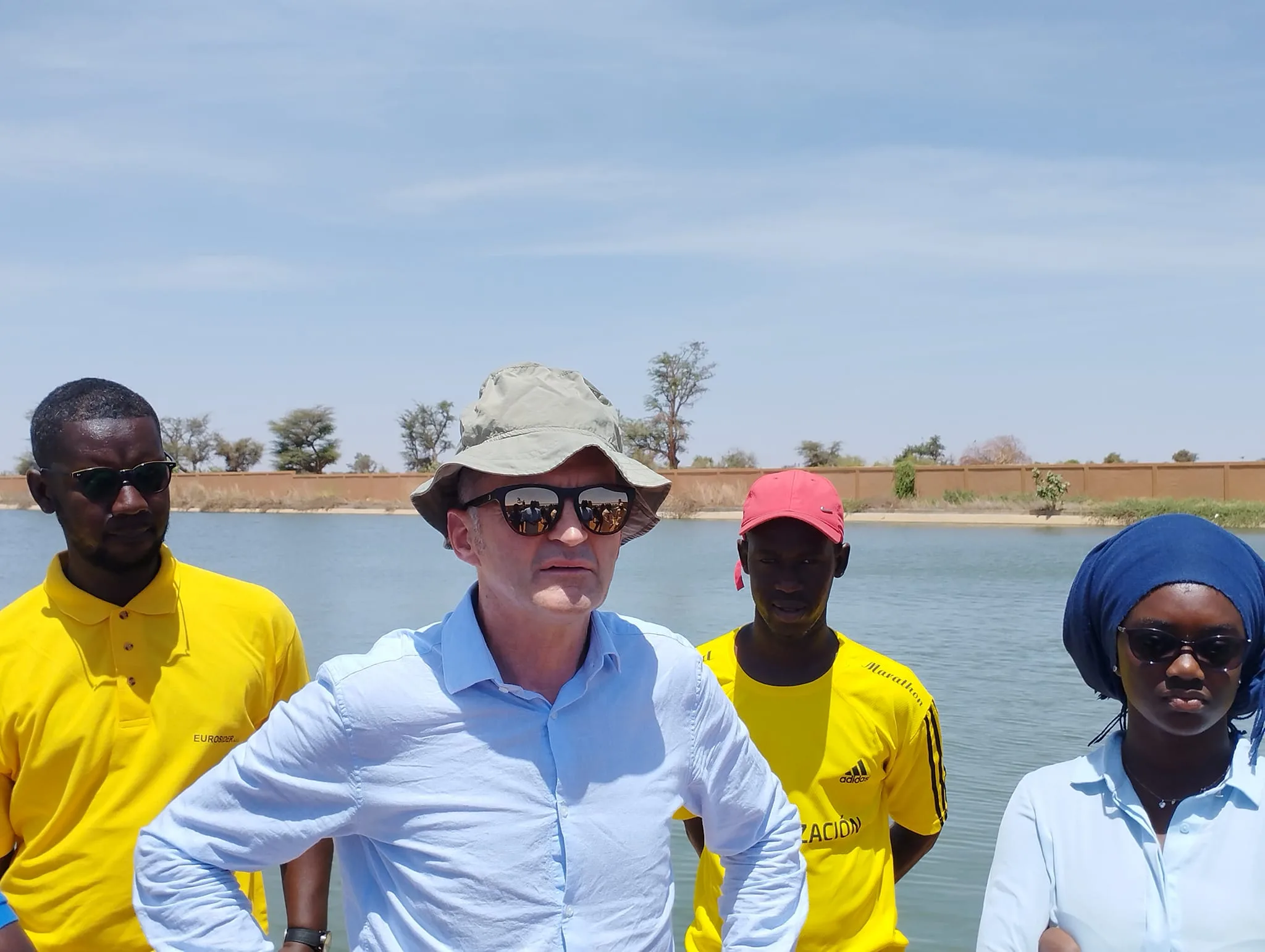 Visite de terrain du bassin d’infiltration